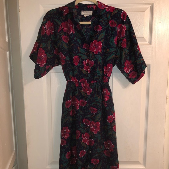 E.D Michaels Vintage Floral Maxi Dress